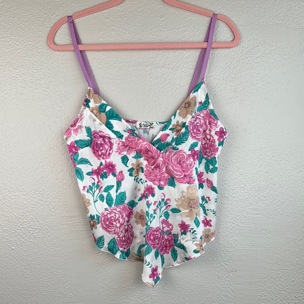 Free People Intimates Floral Spaghetti Strap Top Sz.XS